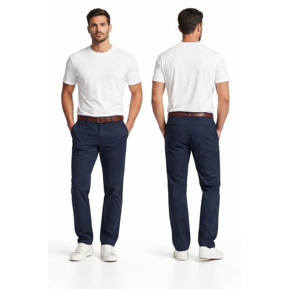 Chaps Other - Chaps Men's Golf Pants 40x30 Blue Slim Straight Fit Stretch Chino Performance...